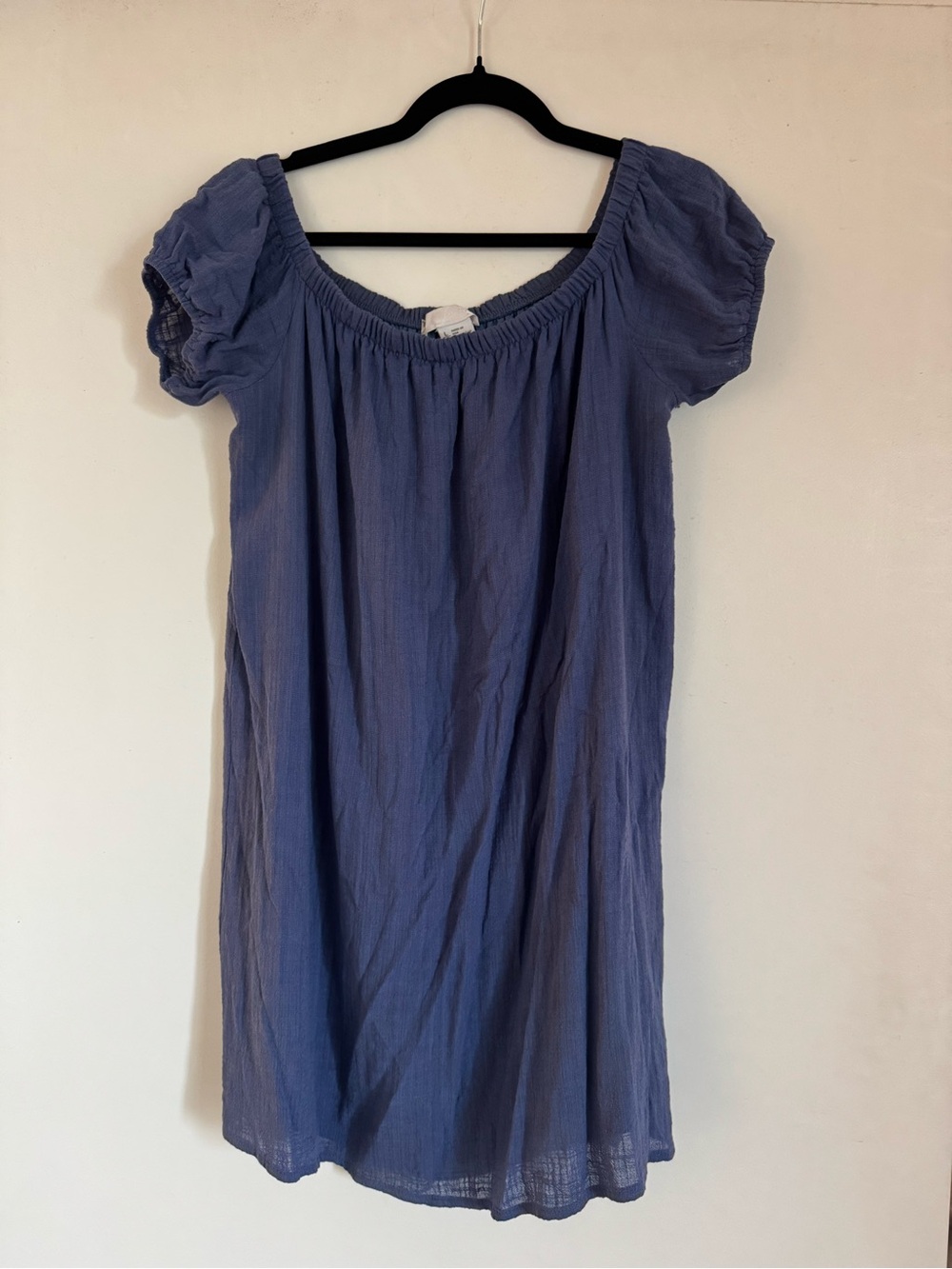 Nordstrom Blue Mini Peasant Dress